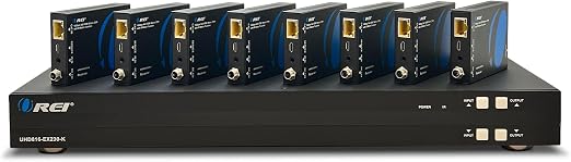 OREI HDMI Matrix Switcher Extender 8x8 4K DTS 1-Way IR CEC PoC EDID RS-232