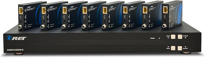 OREI HDMI Matrix Switcher Extender 8x8 4K DTS 1-Way IR CEC PoC EDID RS-232
