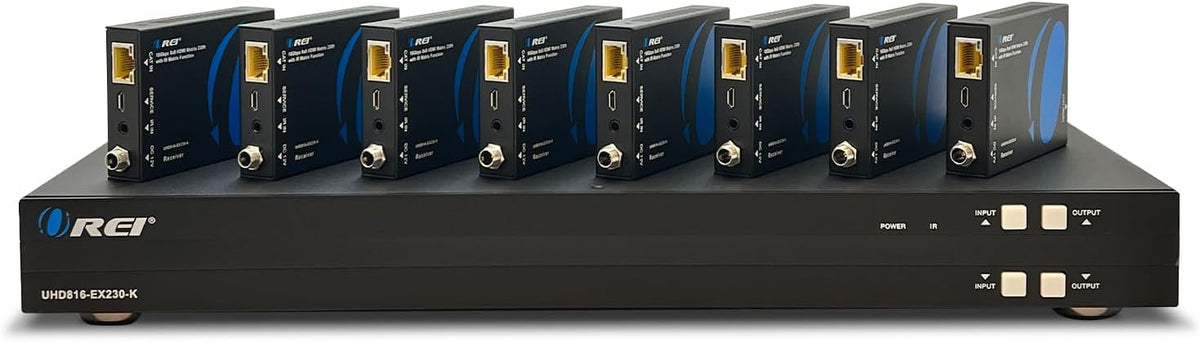 OREI HDMI Matrix Switcher Extender 8x8 4K DTS 1-Way IR CEC PoC EDID RS-232