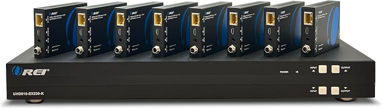 OREI HDMI Matrix Switcher Extender 8x8 4K DTS 1-Way IR CEC PoC EDID RS-232 - Image 1