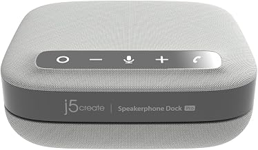 j5create USB-C Dual 4K Speakerphone Dock Pro, Dual 4K HDMI Audio Dock - Image 1