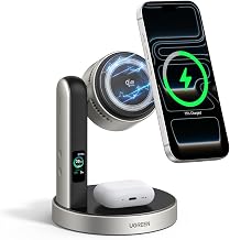 UGREEN Magflow Pro 25W Qi2.2-Certified 2-in-1 Wireless Charging Station - Image 1