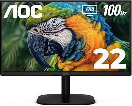 AOC 22B2HM2 22" Full HD (1920 x 1080) 100Hz LED Monitor, Adaptive Sync, VGA x 1, HDMI x 1, Flicker-Free, Low Blue Light, HDR Ready, VESA, Tilt Adjust, Earphone Out, Eco-Friendly - Image 1