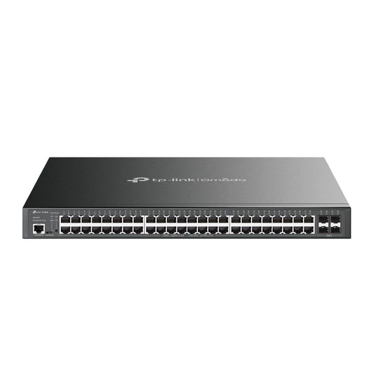 TP-Link TL-SG3452P | 48 Port Gigabit L2+ Managed PoE Switch | 48 PoE+ Port @384W, 4 x SFP Slots | PoE Auto Recovery | Omada SDN Integrated | IPv6 | Static Routing | Limited Lifetime Protection