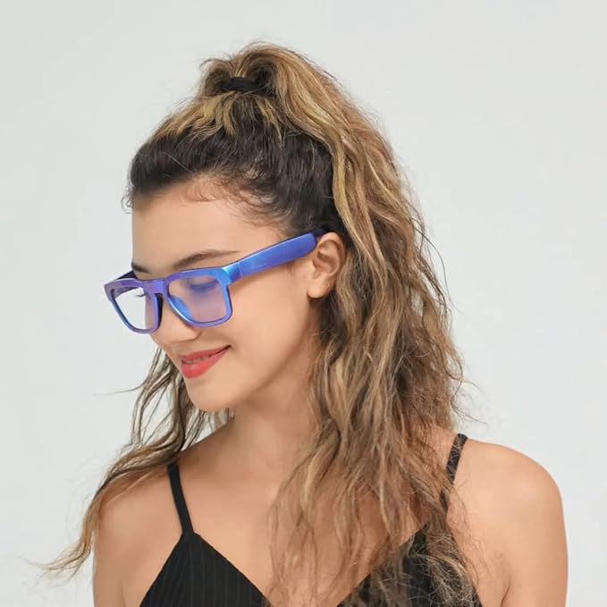 OhO sunshine Bluetooth Glasses: Voice Control and Open Ear Style Smart Glasses to Listen Music & Calls, UV400 Protection Lens