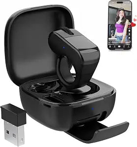 Tiktok Scrolling Ring,Air Finger Ring Mouse with a Touchpad,Bluetooth/Wireless Scroller for iPhone/Android/PC,Remote Control for Camera/Video Recording/Kindle App (Black)