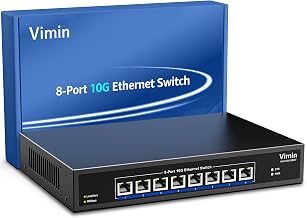8 Port 10G Ethernet Switch Unmanaged Plug & Play Desktop/Rack Mount - Image 1
