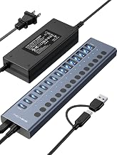 ACASIS 16 Ports Powered USB 3.2 Hub (8 USB-A 3.2 +8 USB-C 3.2), 10Gbps - Image 1