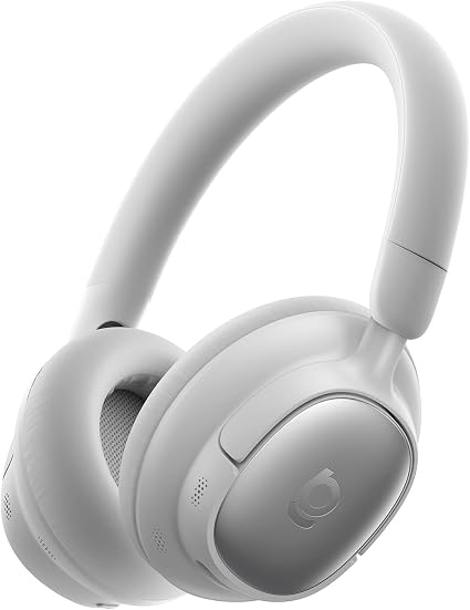 Baseus Bowie MH1 Adaptive Active Noise Cancelling Headphones, Real-Time Adaptive Hybrid ANC, SuperBass 2.0, LDAC Hi-Res Sound, 80H Playtime, Comfortable Fit, Clear Calls, Bluetooth 6.0 -Frosted Gray