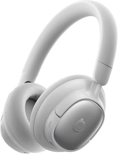 Baseus Bowie MH1 Adaptive Active Noise Cancelling Headphones, Real-Time Adaptive Hybrid ANC, SuperBass 2.0, LDAC Hi-Res Sound, 80H Playtime, Comfortable Fit, Clear Calls, Bluetooth 6.0 -Frosted Gray