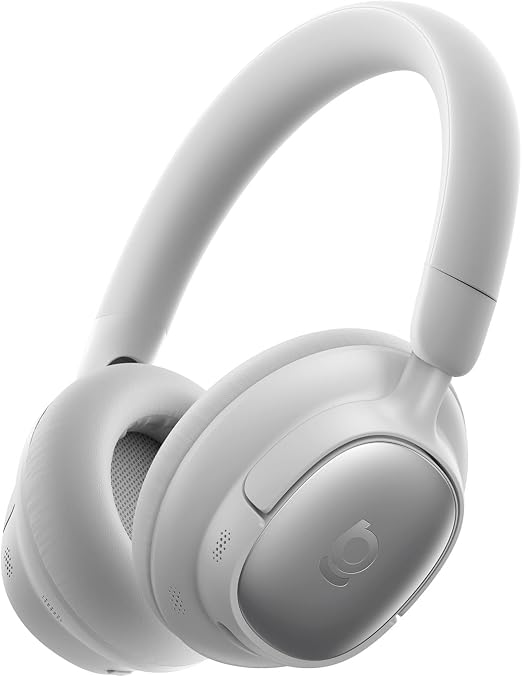 Baseus Bowie MH1 Adaptive Active Noise Cancelling Headphones, Real-Time Adaptive Hybrid ANC, SuperBass 2.0, LDAC Hi-Res Sound, 80H Playtime, Comfortable Fit, Clear Calls, Bluetooth 6.0 -Frosted Gray