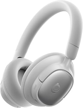 Baseus Bowie MH1 Adaptive Active Noise Cancelling Headphones, Real-Time Adaptive Hybrid ANC, SuperBass 2.0, LDAC Hi-Res Sound, 80H Playtime, Comfortable Fit, Clear Calls, Bluetooth 6.0 -Frosted Gray