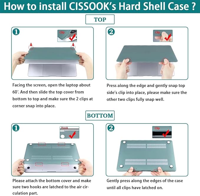 CISSOOK Compatible with MacBook Pro 13 inch Case 2025-2016 Release M2 M1 A2338 A2251 A2289 A2159 A1989 A1706, Plastic Hard Shell Case & Keyboard Cover & Screen Protector, Elegant Floral