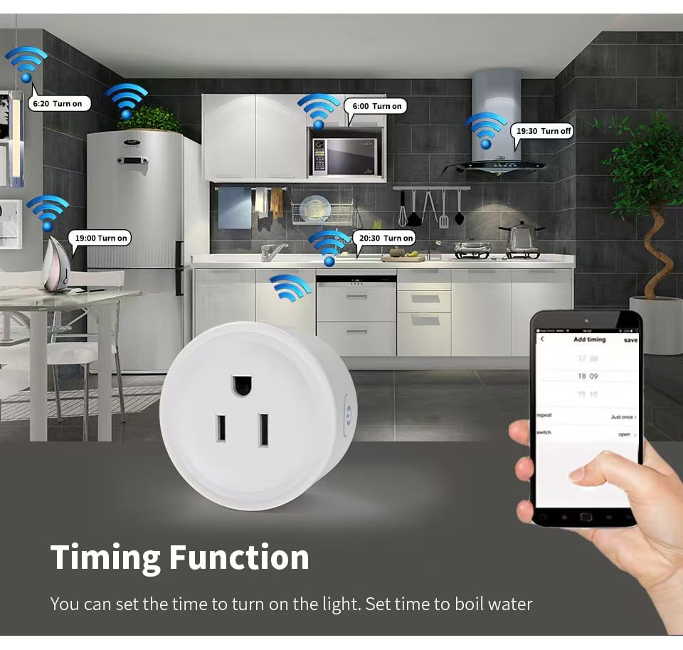 Smart WiFi Plug 4-Pack — Alexa & Google Assistant Compatible