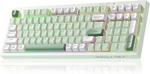 LEOBOG X Aula Wireless Keyboard Green Gaming Keyboard Creamy Silent