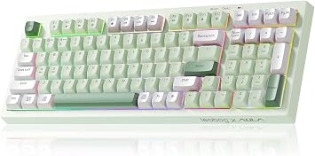 LEOBOG X Aula Wireless Keyboard Green Gaming Keyboard Creamy Silent