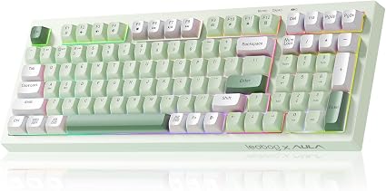 LEOBOG X Aula Wireless Keyboard Green Gaming Keyboard Creamy Silent