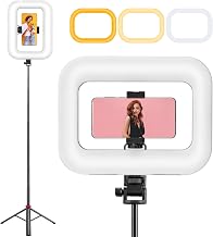 Phone Ring Light with 80" Tall Tripod Stand Built-in 8000mAh Battery Handheld Smartphone Photo Selfie Video Rig Lights 2700K-6500K for Tiktok, YouTube, Video Recording, Filmmaking, Vloging - Image 1