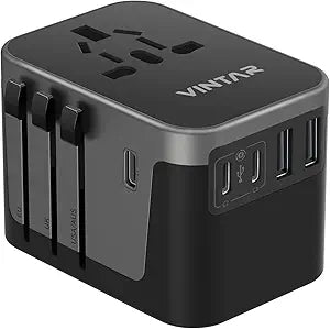 VINTAR Universal Travel Adapter 30W, International Power Adapter