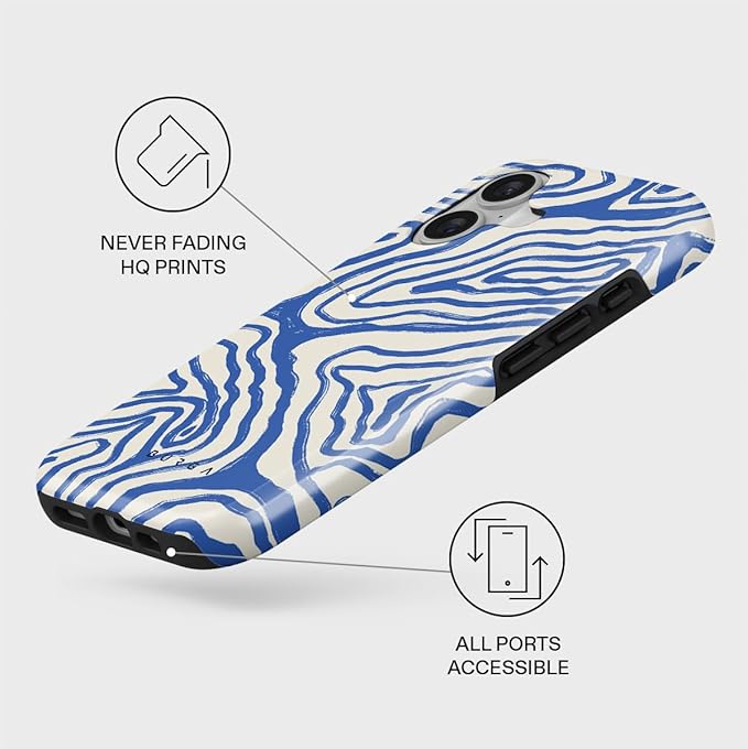 BURGA Phone Case for iPhone 17 - Cute, Trendy, Aesthetic, Pattern Phone Cover, Hard Shell Protection - fits Apple iPhone 17 Case for Women and Men