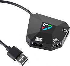 Keyboard and Mouse Adapter for Nintendo Switch, Wired Keyboard and Mouse Converter for PS4 PS3 Xbox ONE/360 Console Series Converter, Custom Mapping, 8 Keys Storage, Reset Button, FPS, TPS, RPG Games - Image 1
