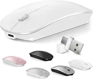 Mouse for MacBook Wireless Bluetooth Mice Laptop Mac Pro PC iPad Dual Mode - Image 1