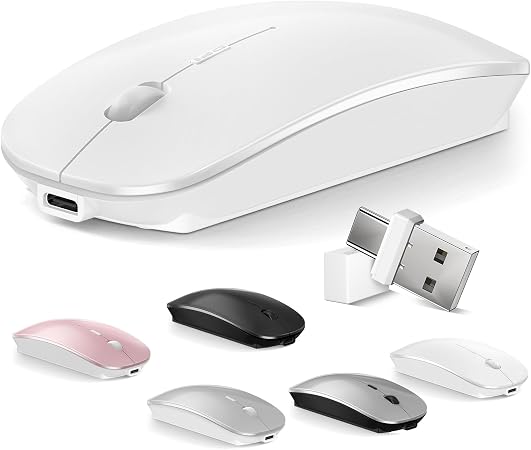Mouse for MacBook Wireless Bluetooth Mice Laptop Mac Pro PC iPad Dual Mode - Image 3