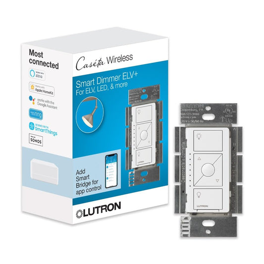 Lutron Caseta ELV Smart Dimmer Switch (Smart Hub Required) for ELV Lighting