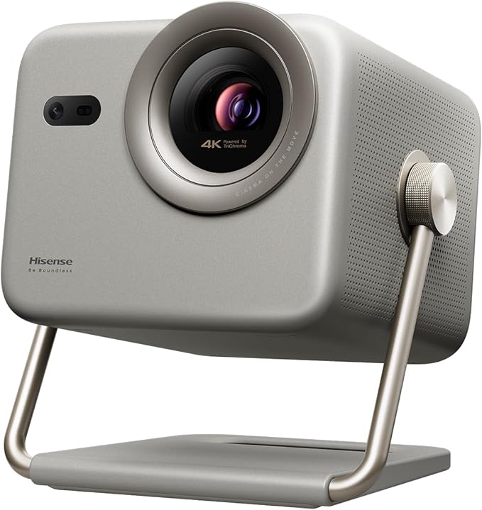Hisense M2 Pro, Triple Laser Smart Portable Lifestyle Projector, 4K UHD, 65” – 200”, 1,300 Lumens, Dolby Vision,Optical Zoom, Intelligent Screen Adjustments, Vidaa OS, Netflix Included