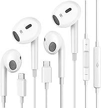2Pack USB C Headphones Wired USBC Earbuds for iPhone 17 16 15 Pro Max - Image 1