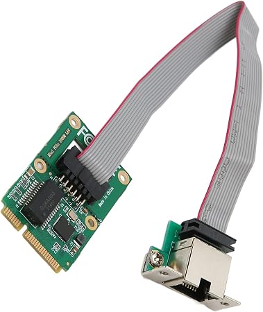 2.5 Gigabit Ethernet Mini PCI E Network Controller, PCI Express 10/100 / 1000 Mbps RJ45 LAN NIC Adapter Converter for Desktop Computer