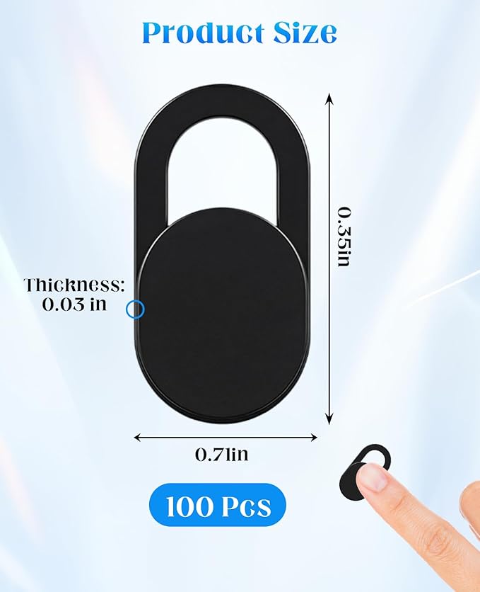 10PCS Cell Phone Camera Cover, Ultra-Thin Universal Laptop Front Webcam Cover Slide