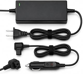AC/DC Car Refrigerator Power Cord Kit, 14.5V AC Adapter and 12V/24V DC Cigarette Lighter Plug Compatible with Alpicool Bodega Euhomy BougeRV ICECO Setpower ARB Portable Fridge Freezer - Image 1