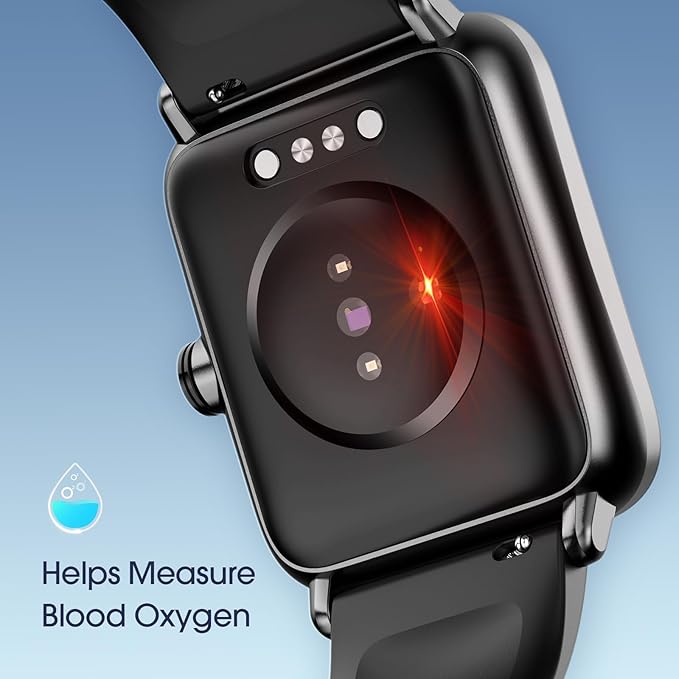 Smart Watch, Fitness Tracker with Heart Rate Monitor, Blood Oxygen, Sleep Tracking, 41mm Smartwatch Waterproof with Pedometer for Women Men Watch Compatible with Android iOS Phones