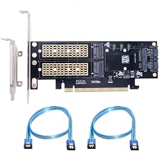 chenyang 3 in 1 M.2 NVME/NGFF/mSATA SSD to PCIe 3.0/4.0 X16 Motherboard SSD Upgrade Expansion Card Adapter