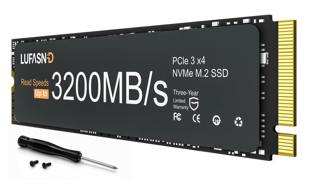 1TB M.2 NVMe SSD 2280, PCIe Gen3 x4 Internal Solid State Drive, Up to 3200MB/s, 3D NAND TLC with SLC Cache, High-Speed Storage Upgrade for Laptop & Desktop PC