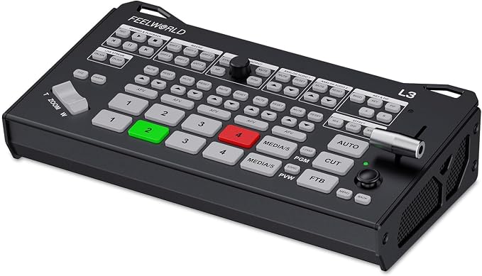FEELWORLD L3 4 HDMI 1 UVC 5 Channel Multi Camera Video Switcher Mixer