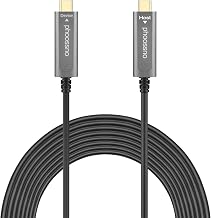 phoossno USB C to C Fiber Optical Cable USB 3.1 Type C Cable 10Gbps 50FT Compatible with Microsoft Azure Logitech Camera Aver &Vaddio & Barco ClickShare Touch Screen Kinect Intel RealSense - Image 1