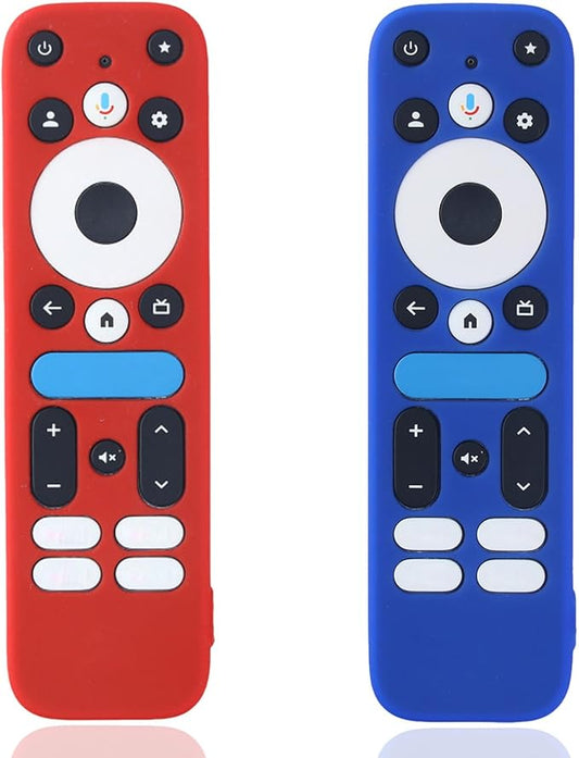 [Pack of 2] Remote Case for 2025 Onn Google TV Box 4K pro Remote, Compatible with Onn Google TV Remote, Lightweight Anti-Slip Skin-Friendly Silicone Skin Sleeve