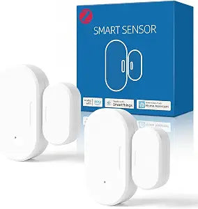 2 Pack Zigbee Door Sensor, Mini Smart Contact Sensor for Home Automation, Kid Safety, Compatible with SmartThings, Alexa, Home Assistant, Aeotec, Hubitat, Homey, Zigbee Hub Required