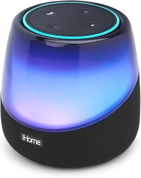 iHome iAV5 Color Changing Bluetooth Rechargeable Speaker for Amazon Echo Dot