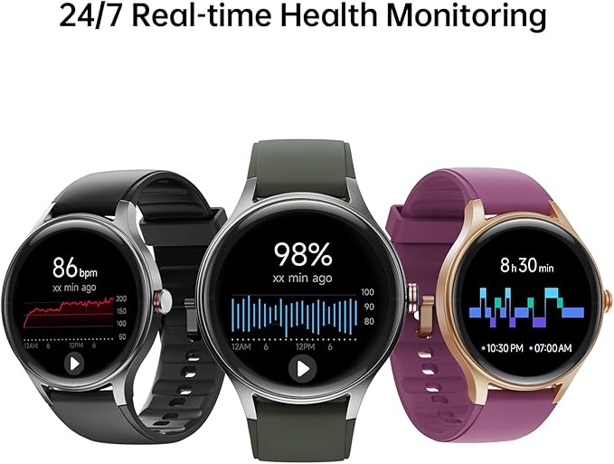 Smart Watch for Men,1.57inch AMOLED Touchscreen Fitness Watch for iPhone & Android,Heart Rate/Sp02/Sleep Monitor,110+ Sport Modes IP68 Waterproof Bluetooth Calls,2 Bands (Green, 1.57)