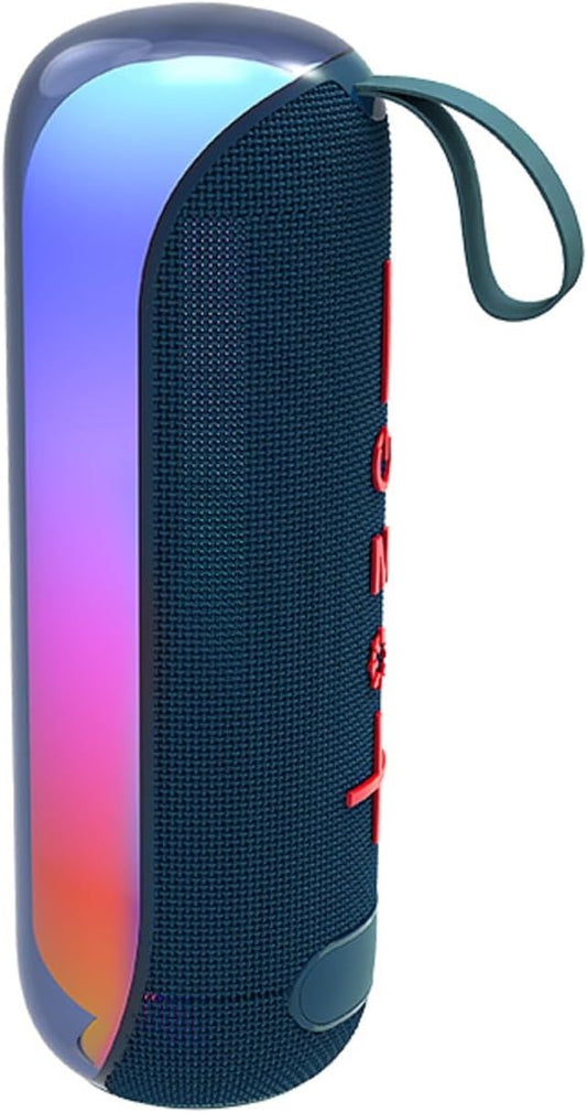T&G Portable Bluetooth Speakers with Colorful Lights, Powerful Stereo Loud Sound Wireless Speaker, Outdoor Party Speaker, 24W Loud Stereo Sound, Bluetooth 5.3, 24H Playtime, for Home Party Beach