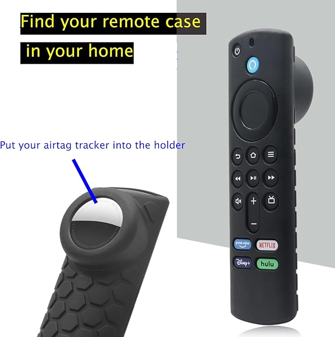 Compatible Alexa 3rd Gen Remote Cover with Holder, 2 in 1 Silicone Protective Sleeve for Tag Holder and TV 3rd GenRemote Control,Wine Red