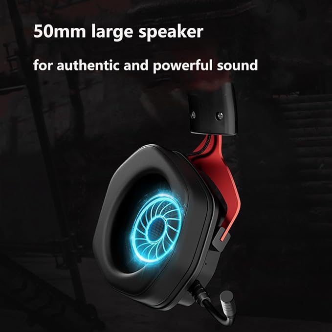 THS326 Wireless Gaming Headset 7.1 Surround Sound for PS5 PS4 PC Switch TOPSPEED Gaming Headphones, Noise Canceling Mic, 250Hr Battery, Low 15ms Latency, Lightweight, BT 5.3 FPS Games (Blue)