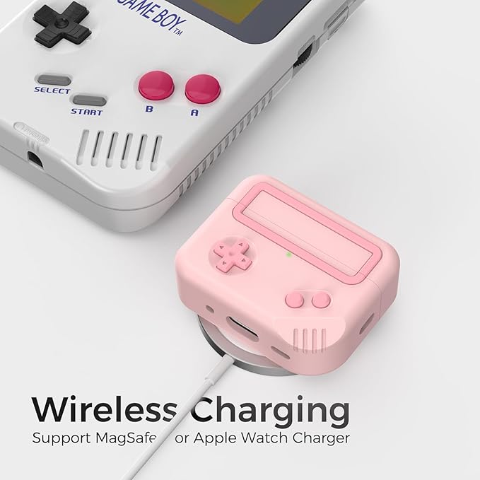 for AirPods Pro 3 Case - 2025 Silicone Game Console Design Case for Apple AirPods Pro 3rd Generation, Cute Airpod Pro 3 Cover for Men/Women (Pink)