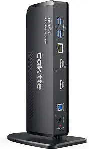 USB 3.0 Docking Station Dual Monitor, Universal Laptop Docking Station for MacBook & Windows - Image 1