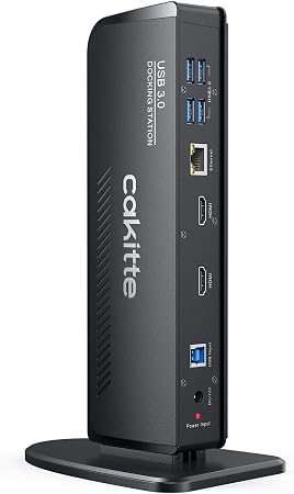 USB 3.0 Docking Station Dual Monitor, Universal Laptop Docking Station for MacBook & Windows - Image 3