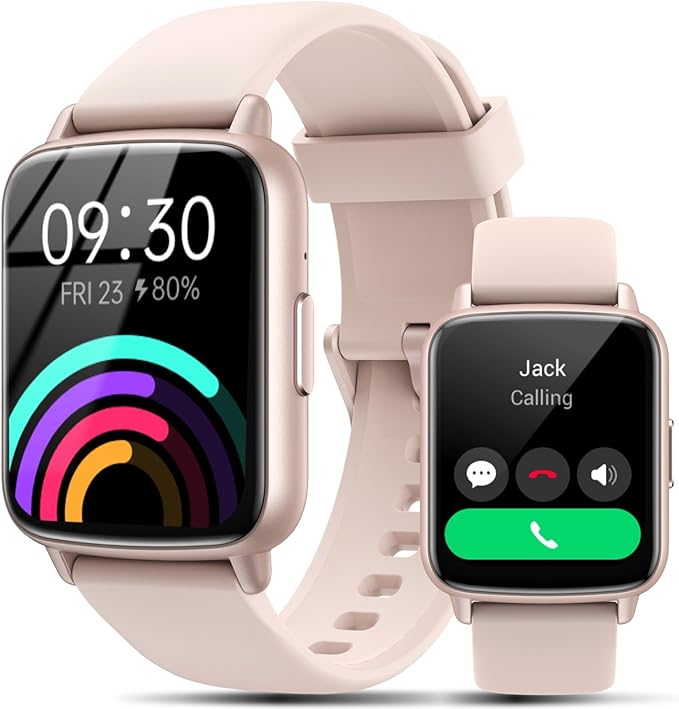 Smart Watches for Women Men with Call - Fitness Trackers with 24-Hour Heart Rate SpO2 Sleep Monitor iP68 Waterproof 100+ Sport Mode Watches for Women gift Compatible with iPhone Android Phones