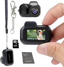 Galatee Keychain Camera, 1080P mini Pixel, Micro mini DV/Camcorder, Portable Chain with Eight Filters, Long Battery Life for Indoor and Outdoor use (32G)